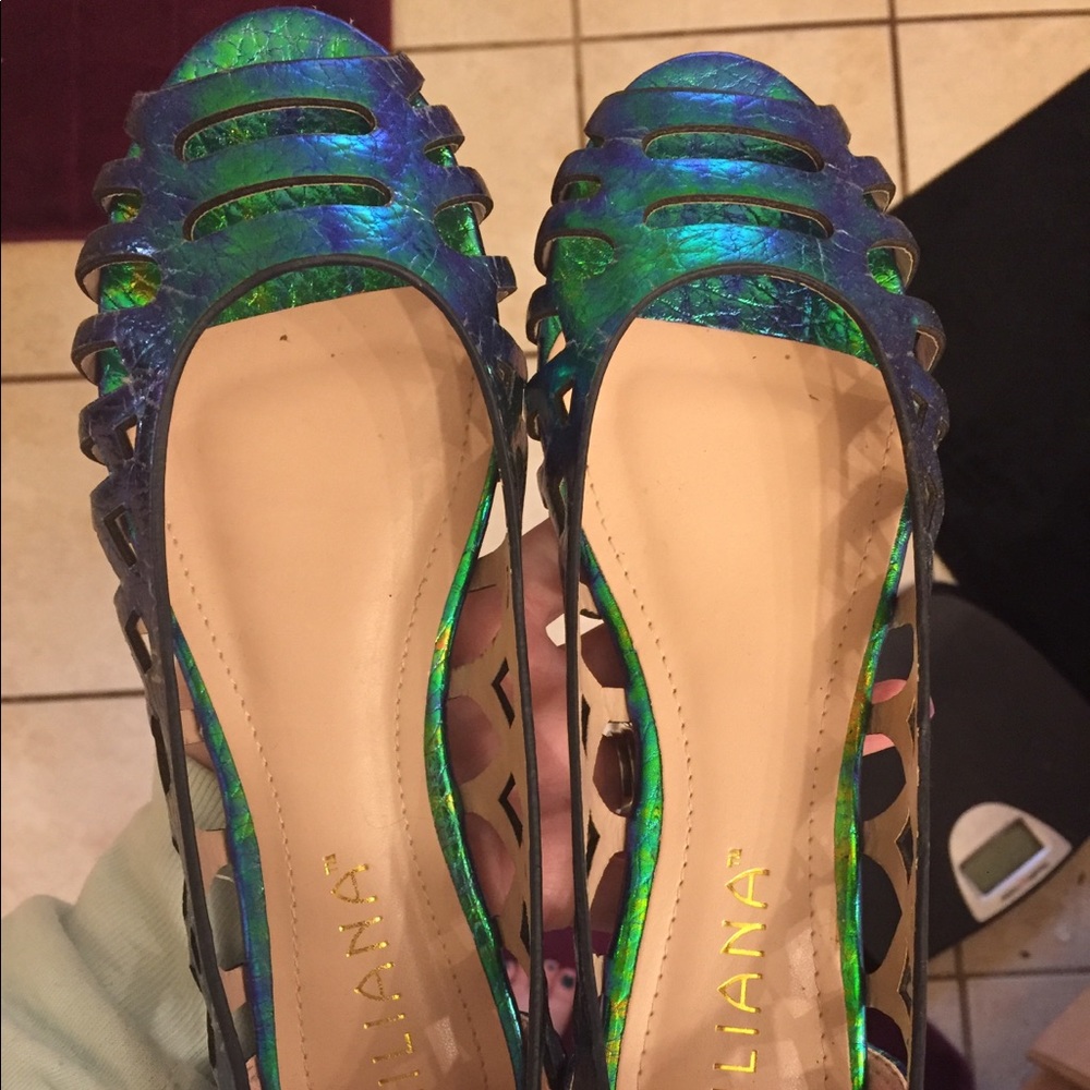Mermaid scale sandals